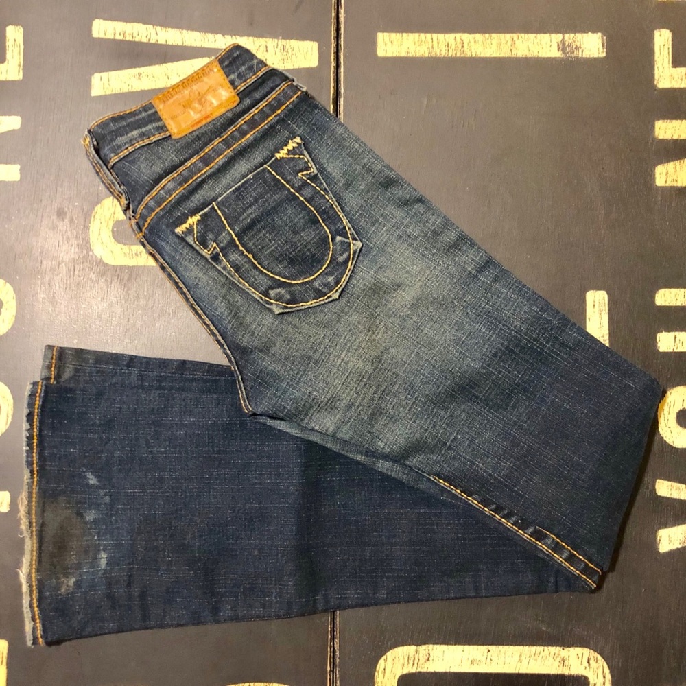 True Religion Jeans with Contrast Stitching
